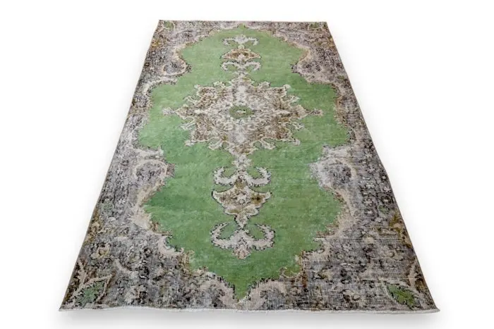 Green vintage - Rug - 195 cm - 110 cm - √ handmade √ certificate