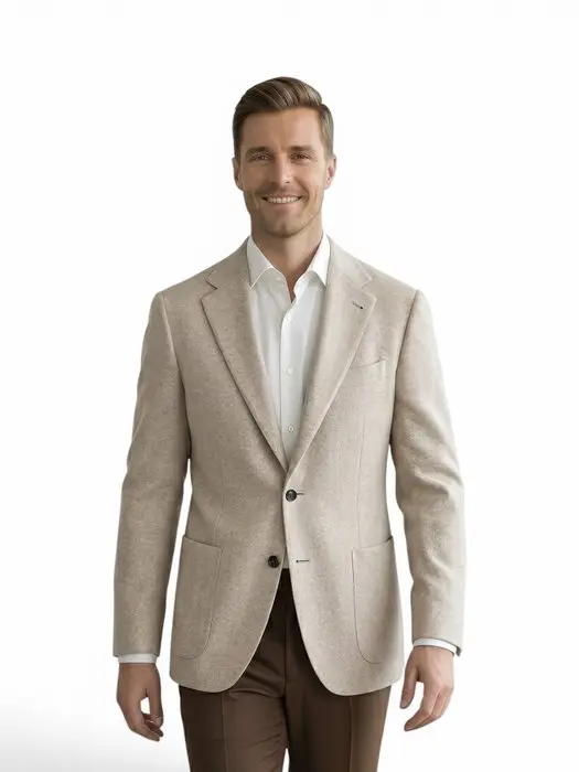 Canali-Size 52- With Wool (77%) and Silk (4%) - Blazer - New with tags