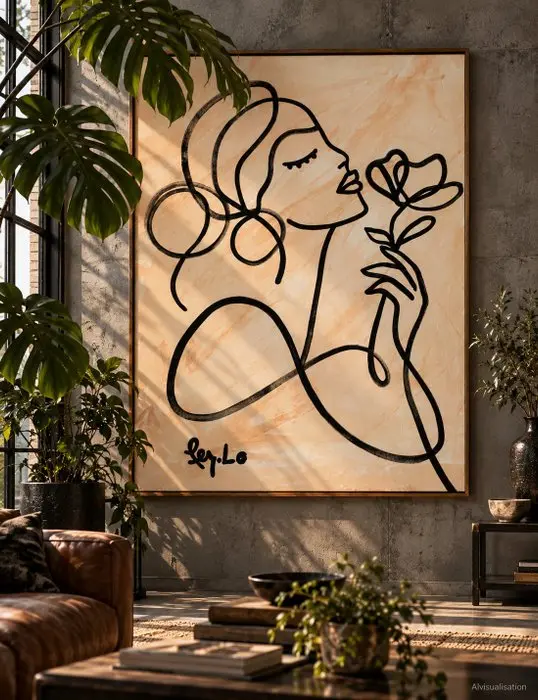 Claudia Fer.Lo - Efflorescence - Acrylic on canvas 105 x 80 cm "XL"