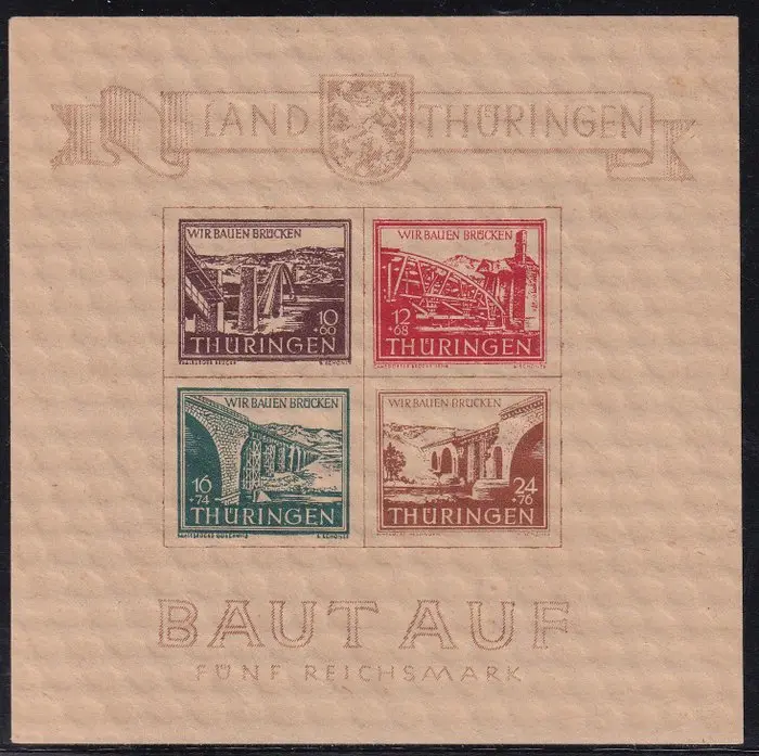 Allied Occupation - Germany (Soviet zone) 1946 - Thuringia