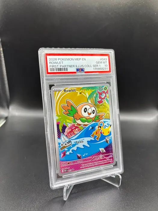 Pokémon - 1 Graded card - Rowlet 043 First Partner ILL...