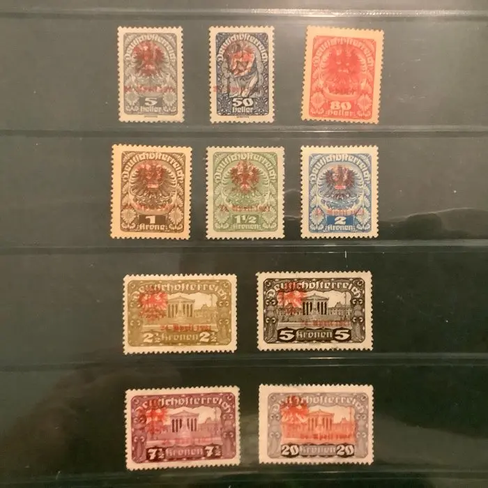 Austria 1922 - Tyrol referendum: local issuance featuring...