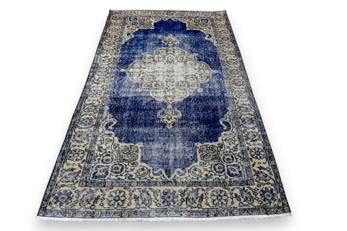 Blue vintage - Rug - 210 cm - 115 cm - √ handmade √ certificate