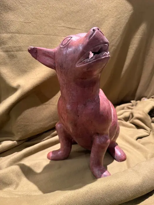 Colima Terracotta Xoloitzcuintle (Sitting dog) - 31.5 cm