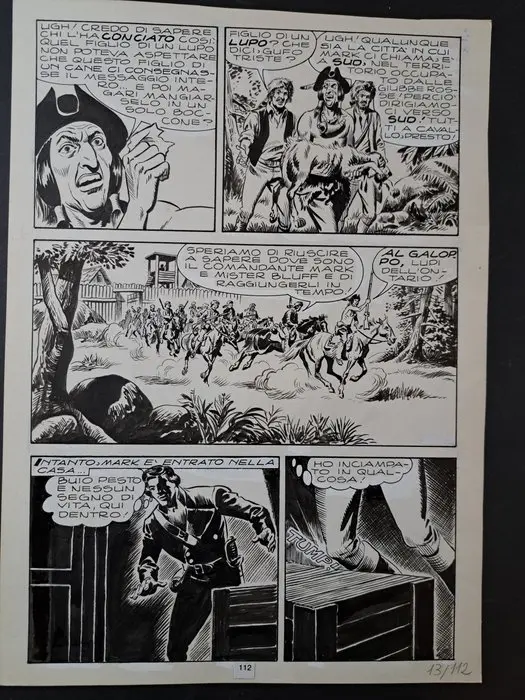 EsseGesse - 1 Original page - Il Comandante Mark: Il Messaggio Segreto - 1968