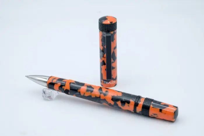 Tibaldi - Perfecta - BI-CO Black & Orange - Roller ball pen