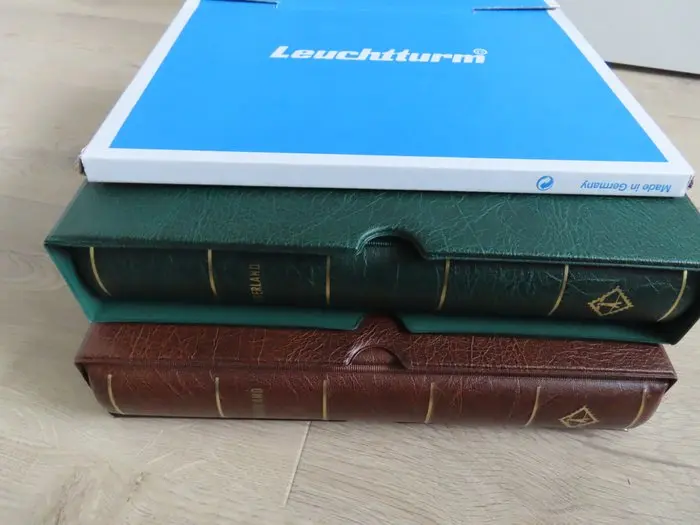 Netherlands - 2 Leuchtturm albums, Netherlands, in like-new condition