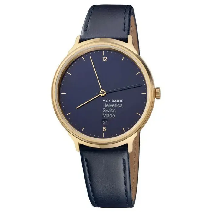 Mondaine - Helvetica No1 Bleu Marine Light - No reserve...