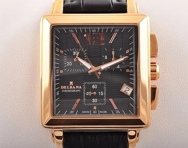 Delbana - Lucerne Rectangular Chronograph - No reserve...