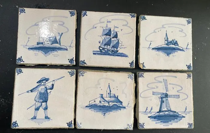 Tile (6) - 1900-1910 - Dutch wall tiles
