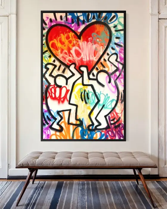 Gunnar Zyl - Heart / Keith Haring & Zyl XXL