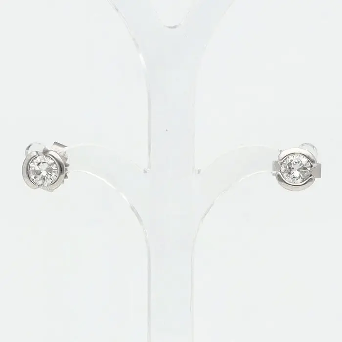 Earrings - 14 kt. White gold Diamond (Natural)