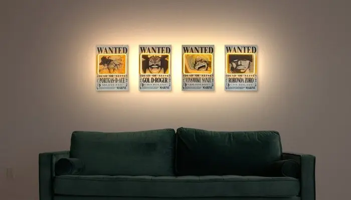 LEDMansion - WANTED COLLECTION – ONE PIECE - 25x35cm |...
