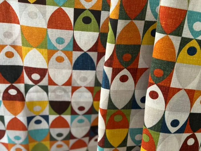 Optical Space Age fabric