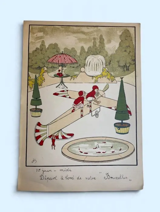 Jeanne Hovine - En aéroplane dans les 7 ciels - 1918