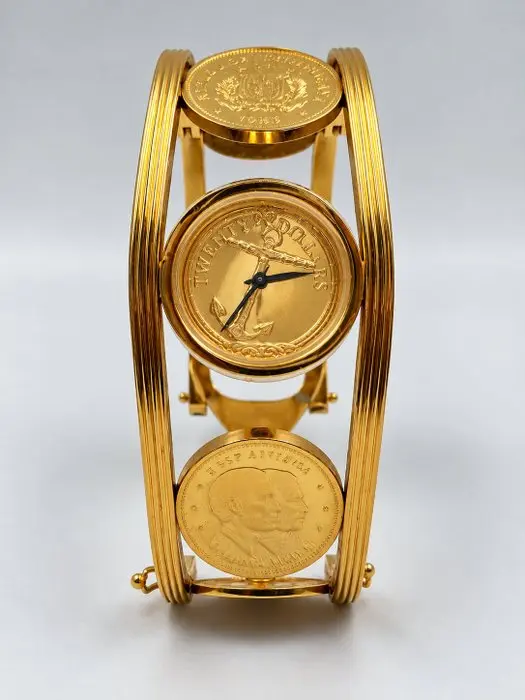 The Franklin Mint - The Golden Caribbean Coin Watch - Women - 1987