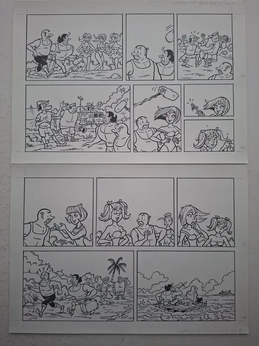 Luc Morjaeu - 1 Original page - Suske en Wiske...
