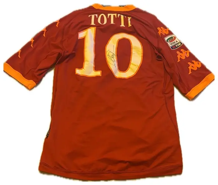 AS Roma - Italian Football League - Francesco Totti - 2009 - Football jersey