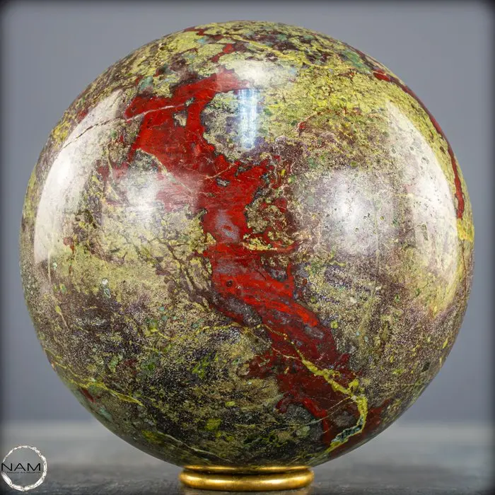 Rare Natural Dragon Blood Jasper Sphere- 4736.15 g