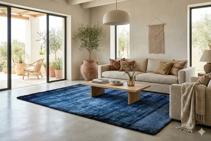 Modern blue Gabbeh - Rug - 180 cm - 120 cm - unused and very soft