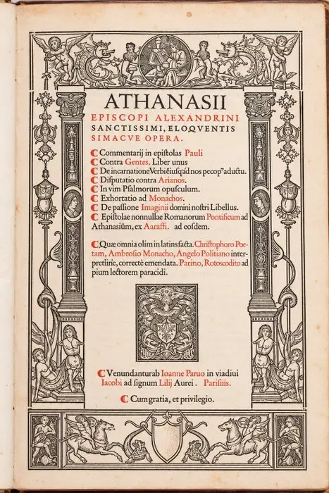[Post Incunable] - Athanasii - Opera - 1518-1519