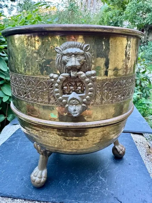 Jardinière - Brass - Art Nouveau