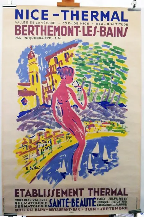 Emmanuel Bellini - Nice -Thermal / Berthemont-les-bains - 1950s