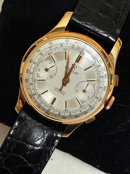 Revue - Classic Chronograph - Cronografo 18K gold - Unisex - 1951