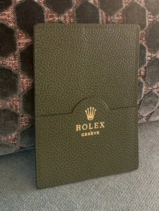 Rolex - “Green Special Motif” - credit card Holder - limited Edition
