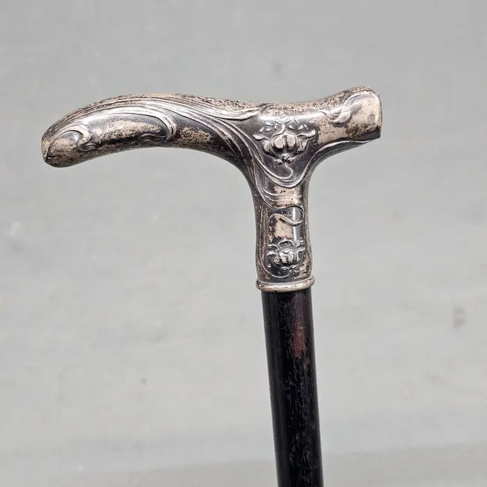 Walking stick - .800 silver - Walking cane 800 silver