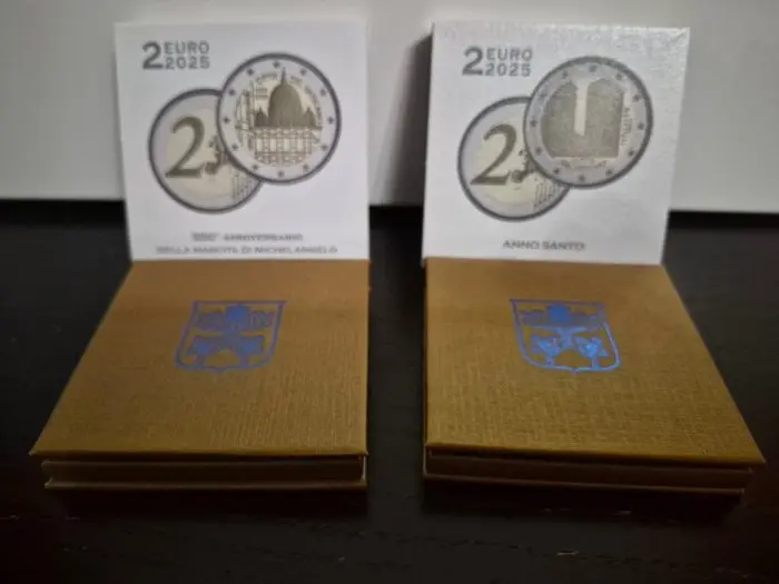 Vatican. 2 Euro 2025 "Anno Santo" + "Michelangelo" (2...
