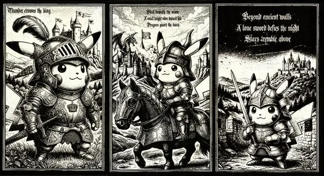 Æ (XX-XXI) - BUNDLE!! Pikachu: Knights of the Thunder...