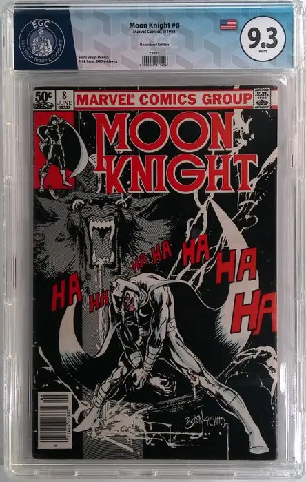 Moon Knight #8 - Newsstand Edition - EGC 9.3 - 1 Graded...
