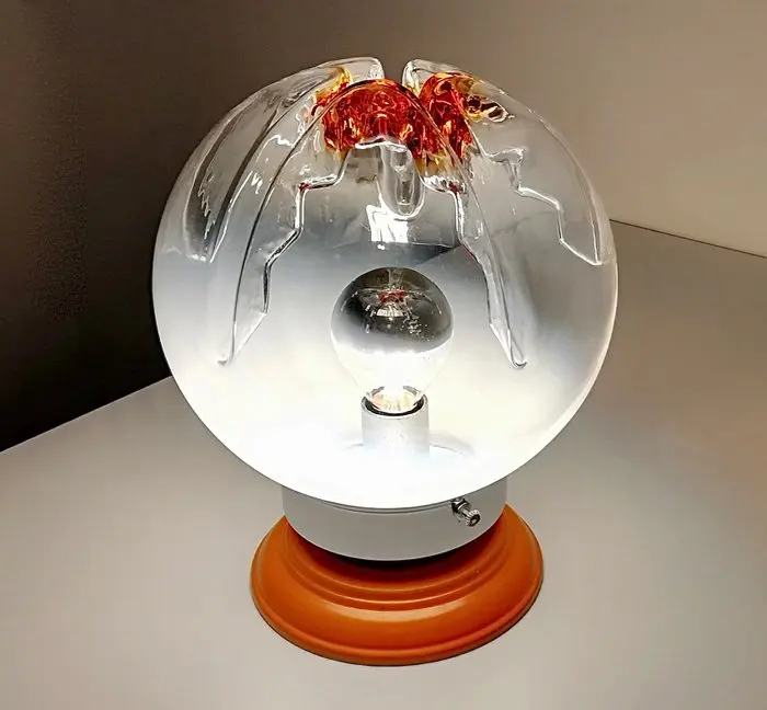 Table lamp - Space Age design 1960 - Artistic blown Murano glass