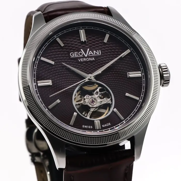 GEOVANI - Verona Open-Heart Swiss Automatic Watch...