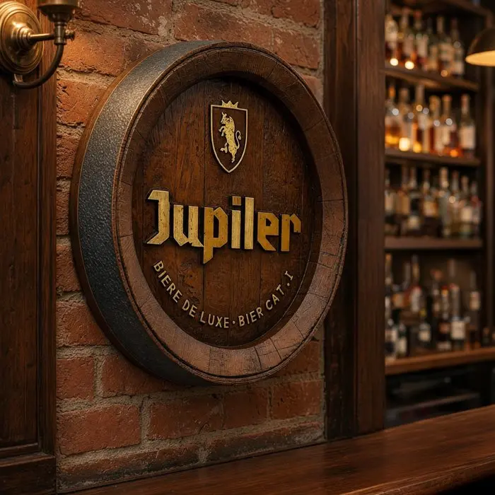 Jupiler - RARE Vintage Pub Sign "Bier DeLuxe"...