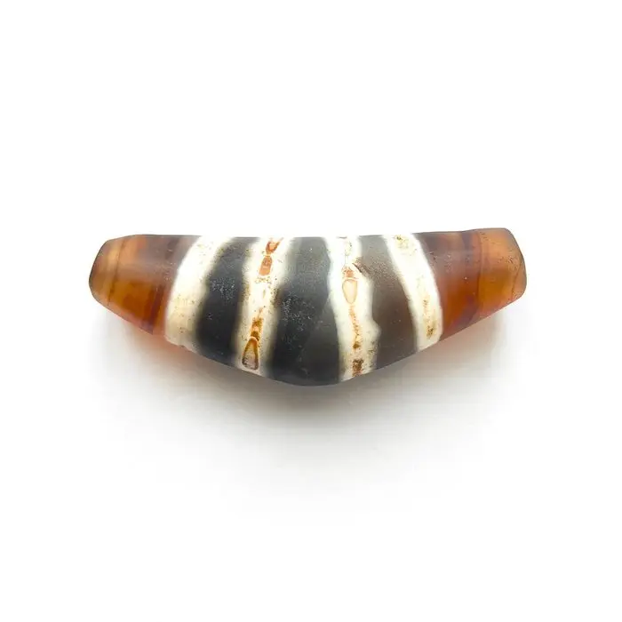 Ancient Tibetan/Burmese Etched Agate Bead Talisman - 59 mm