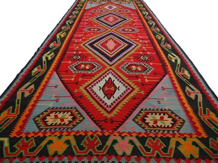 Antique XXL-Kelim - Cleaned - Rug - 501 cm - 211 cm