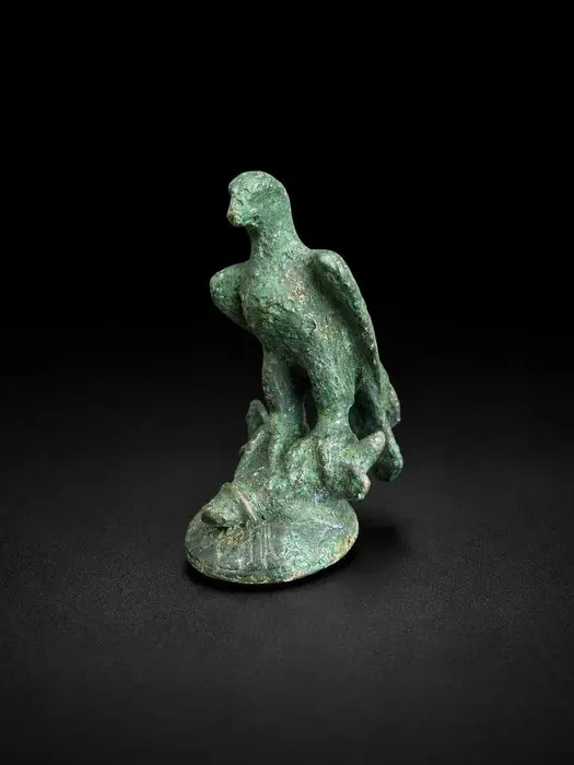 Ancient Roman, Empire Bronze Eagle Statuette - 5.1 cm