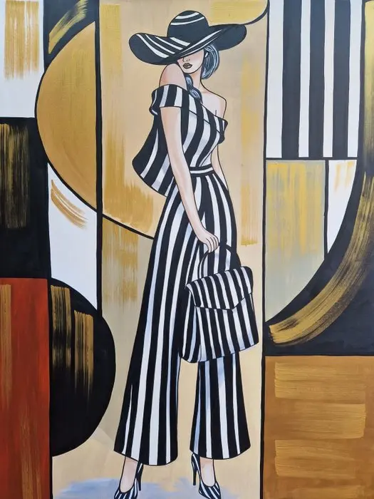 Lucía Laurent - XL - "Elegancia en Rayas"