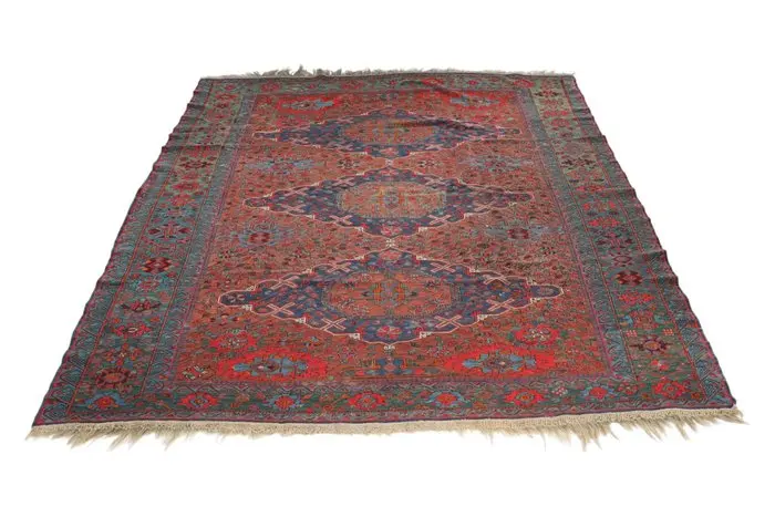 Antique Usak Suzani Kilim - Rug - 258 cm - 193 cm