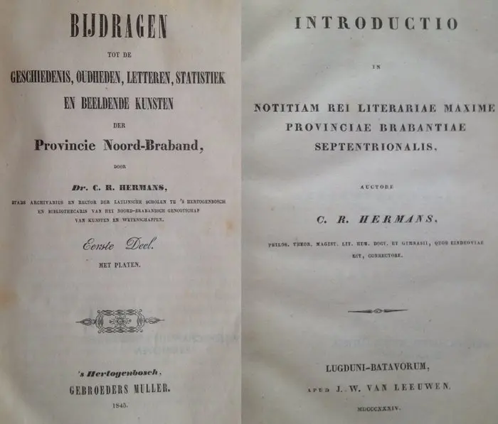 C.R. Hermans - Geschiedenis Noord-Braband - 1834-1845