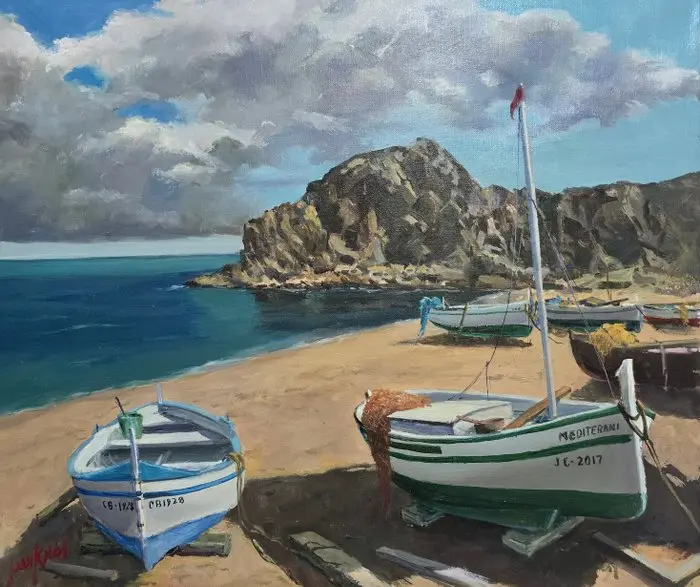 Joan Canós (1928) - Descanso en la cala