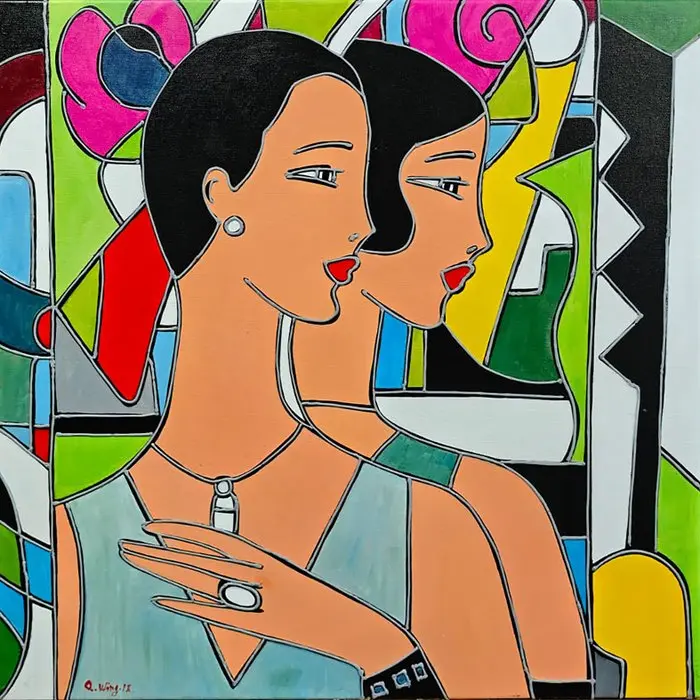 Q Wang 12 - Élégance au temps des Années folles ~ Portraits Art déco