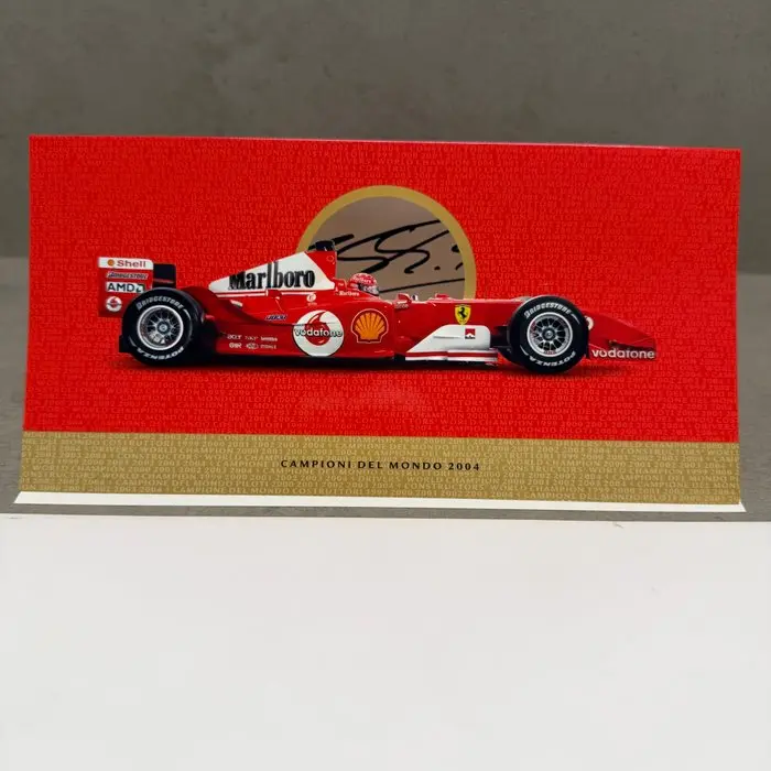 Ferrari - Biglietto Auguri 2004 autografato - Michael...
