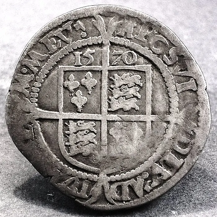 United Kingdom. Elizabeth I (1558-1603). 6 Pence 1570 (No reserve price)