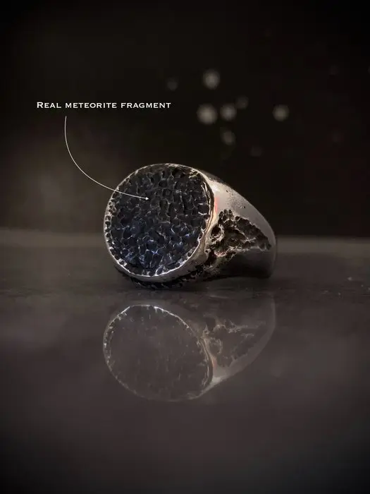 Hand-forged silver ring