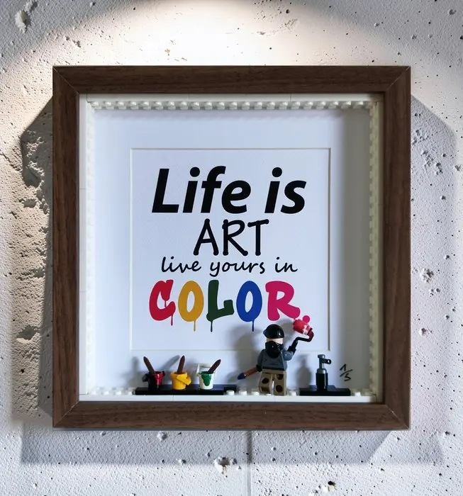 Lyssandre Saint York - LIFE IS ART ( live yours in colors ) lego street artwork