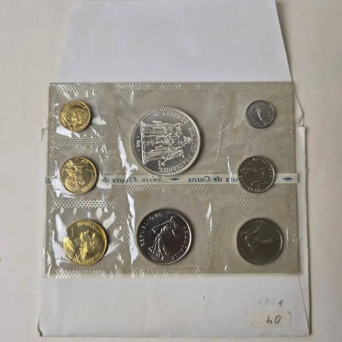 France. Jaarset 1971 Série Fleurs de Coins (No reserve price)
