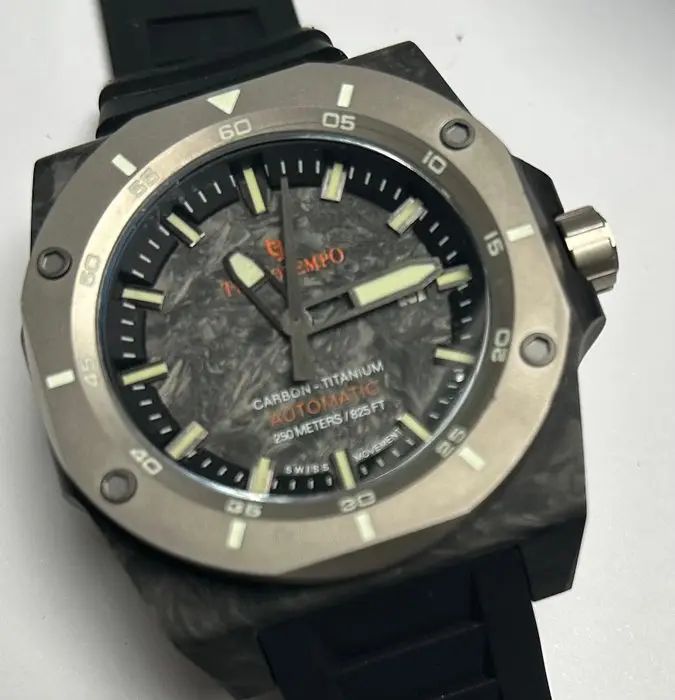 Tecnotempo - Forged Carbon & Titanium 250M - Swiss...